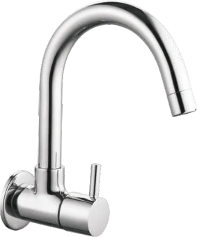 Sink Cock With Swivel J Spout & Flange product view