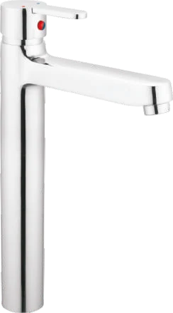Single Lever Basin Mixer W/o Popup Waste System With Long Braided Hose product view
